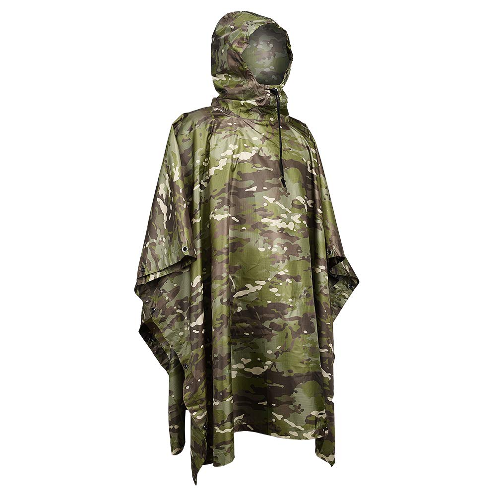 Outdoor Hunting Prints - Chubasquero táctico transpirable para exteriores, Poncho