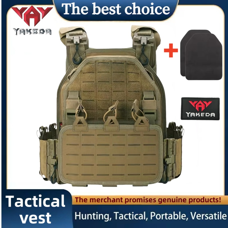 Hunting Outdoor Gear - Chaleco Táctico YAKEDA 6094, Desmontable Rápido,