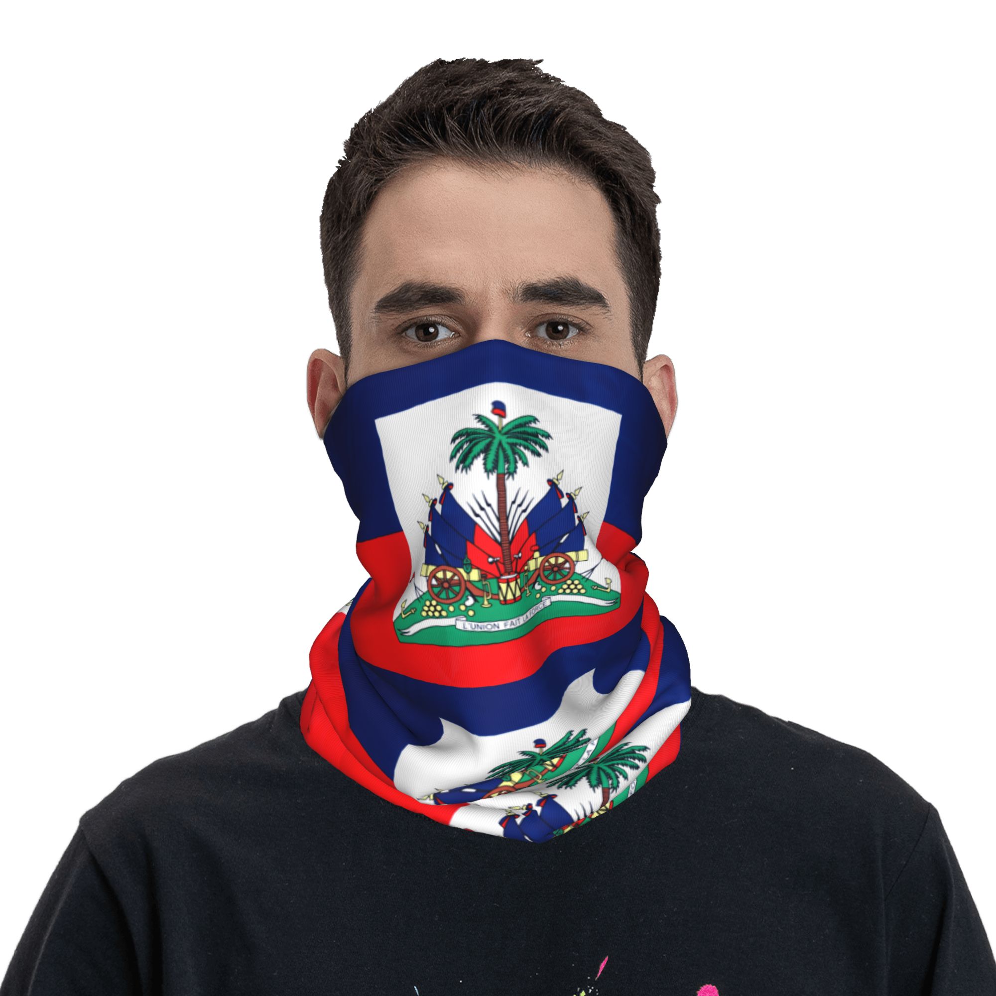 Outdoor Hunting Prints - Pasamontañas Deportivo para Exteriores con Bandera