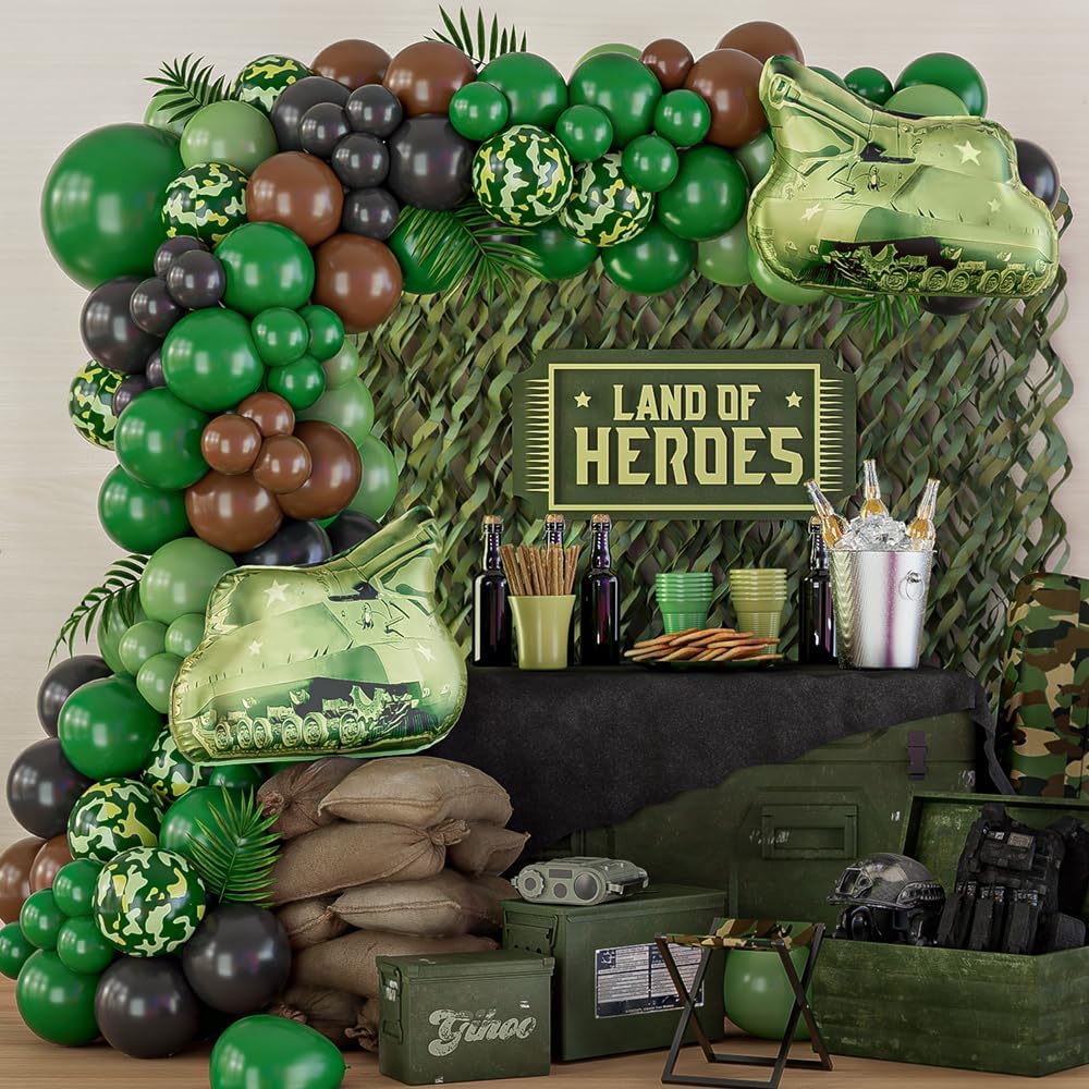 Hunting And Camping In Jungle - Kit de guirnalda de globos de