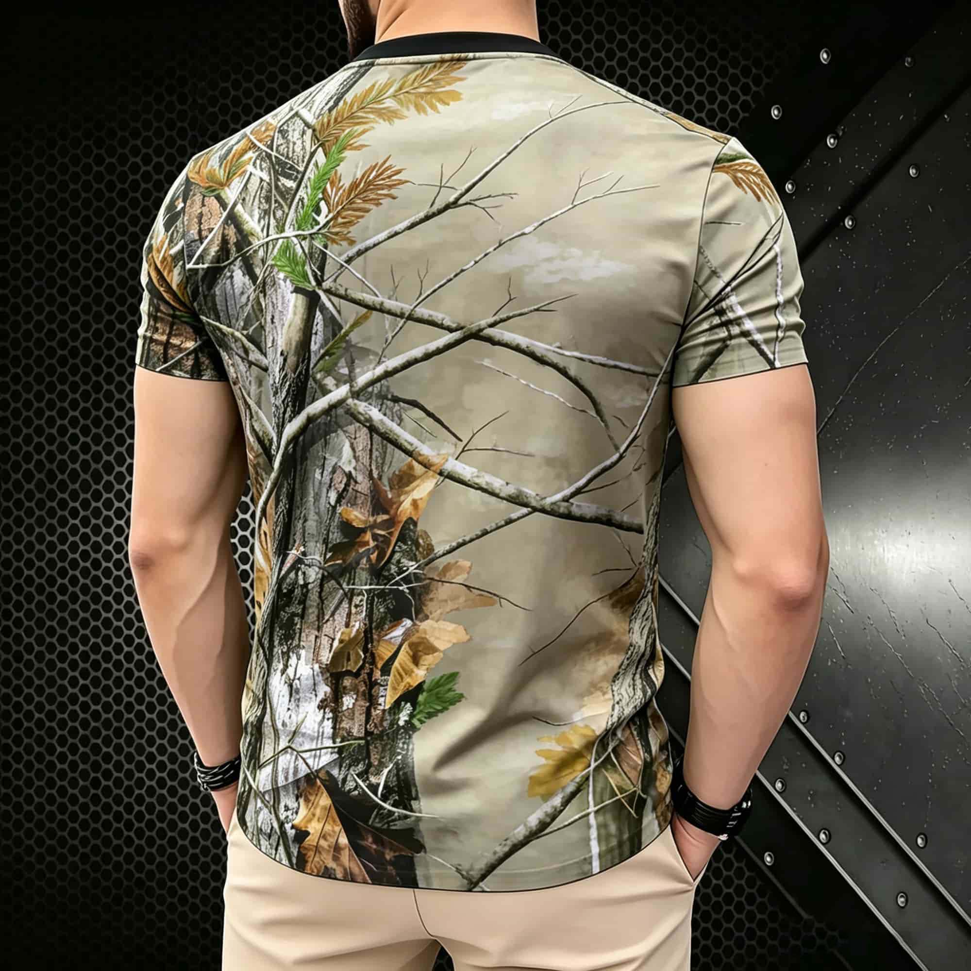 Camiseta Casual Básica de Camu - Hunting And Camping In Jungle reseña y precio