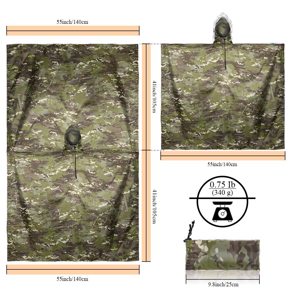 Chubasquero táctico transpirab - Outdoor Hunting Prints reseña y precio